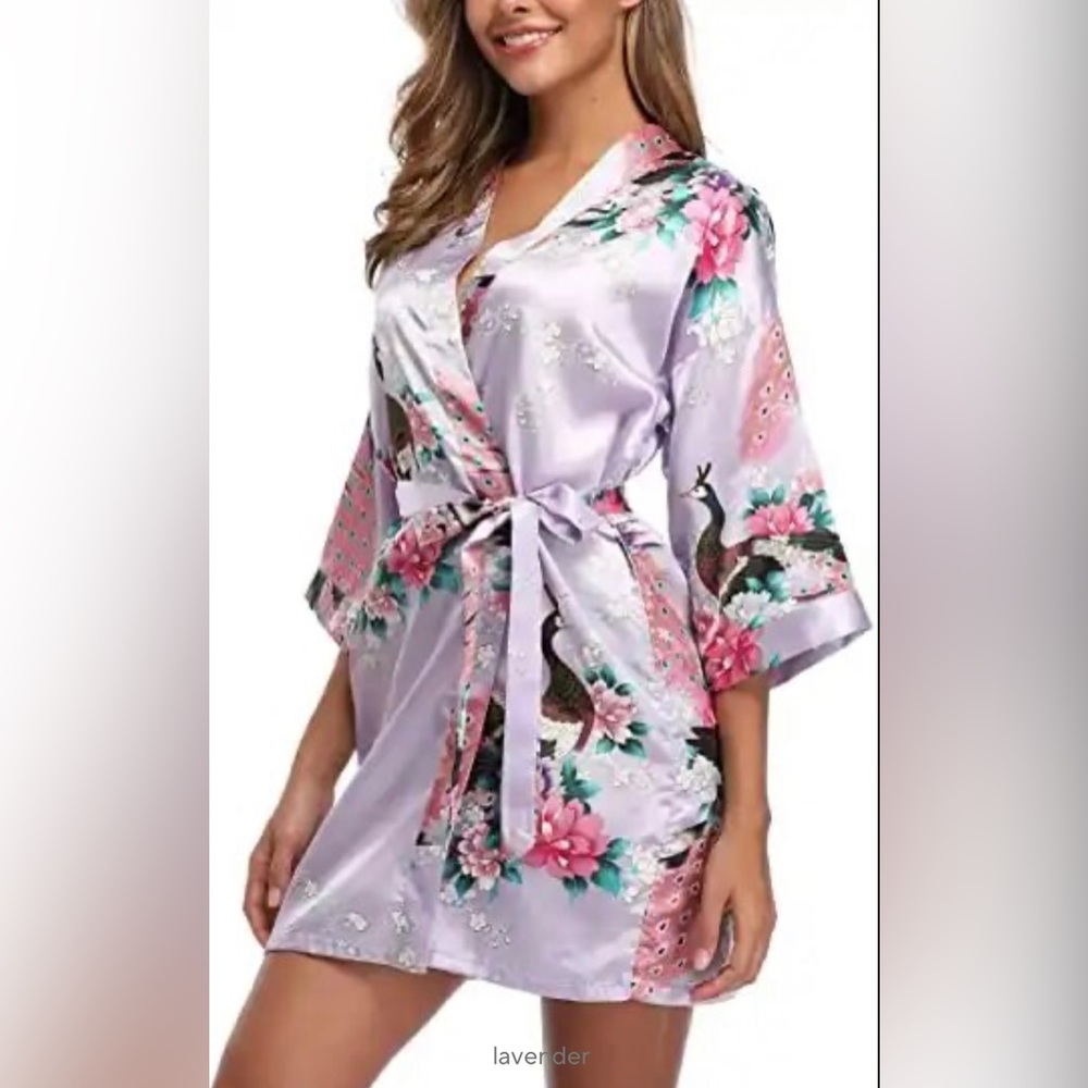 Satin Japanese style Robe
